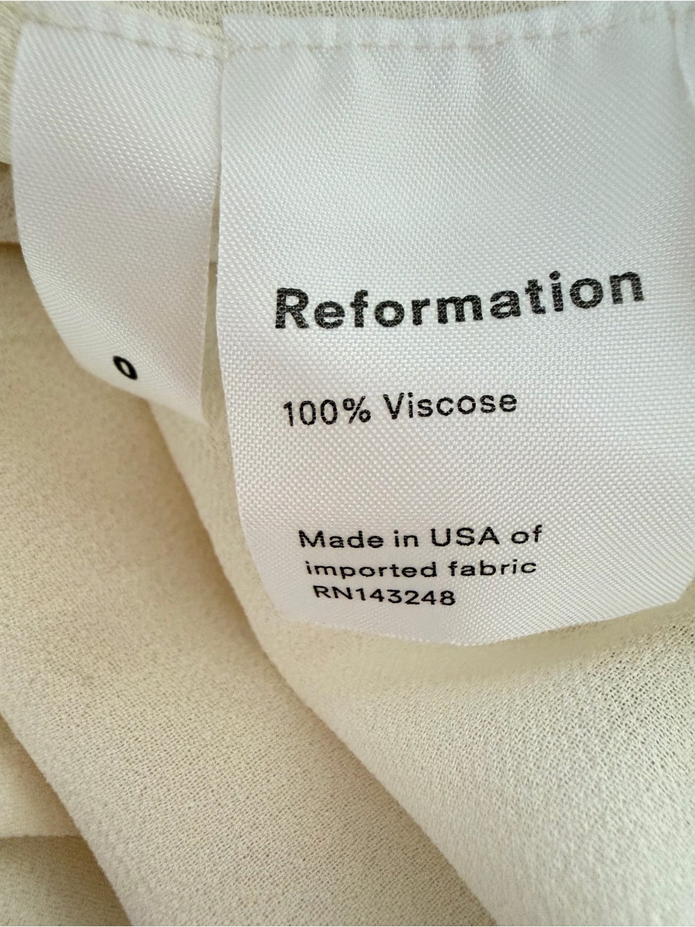 Reformation White Surrey Crepe Button Up Shirt Midi Dress Size 0 - 8553 - Picture 12 of 14